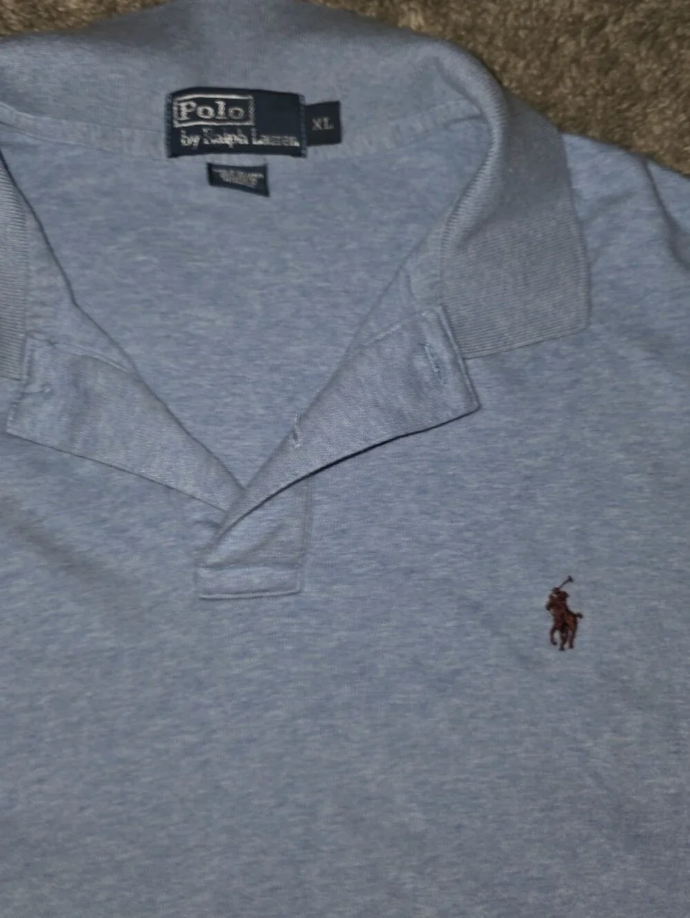 Ralph Lauren Light Blue Polo with Embroidered Pony